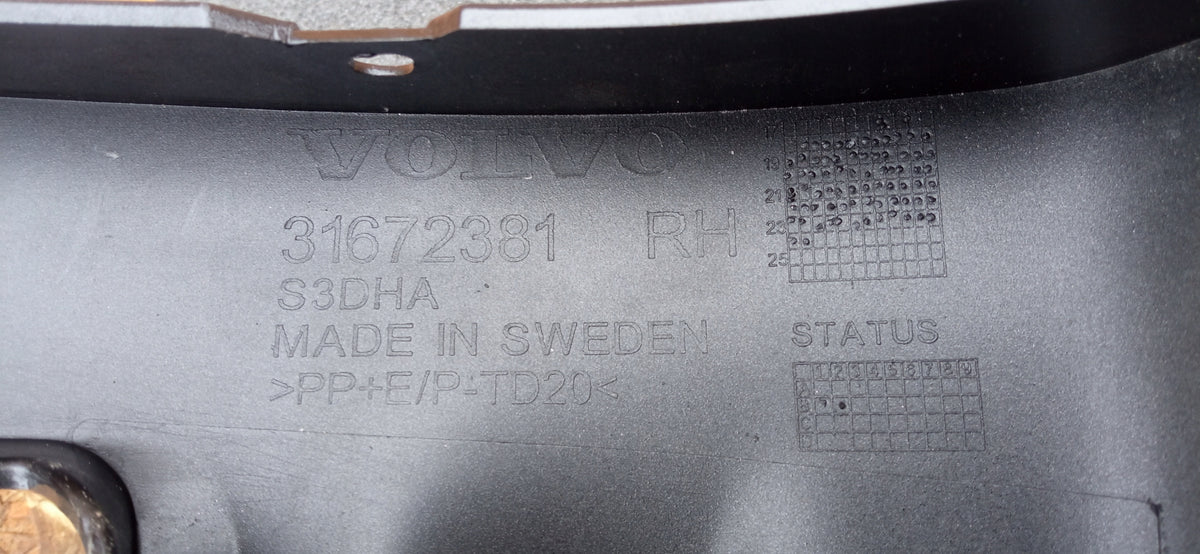 Volvo XC90 II 18- Listwa Progowa Końcówka Narożnik Prawy Tył Nowa 31672381 — zdjęcie 9 z 10