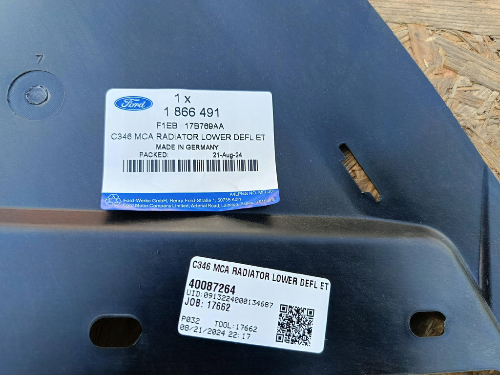 FORD FOCUS MK3 14- UNTERFAHRSCHUTZPLATTE VORNE NEU F1EB-17B769-AA