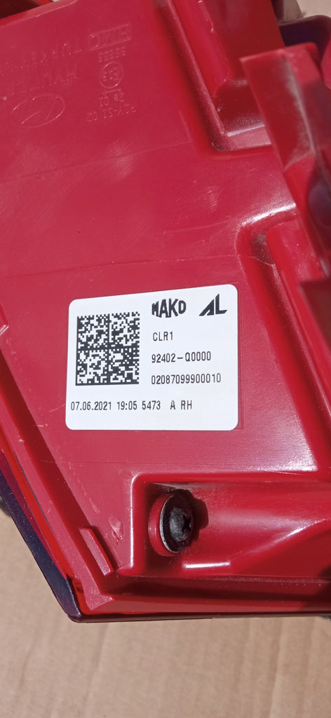 HYUNDAI I20 III 20- LAMPA PRAWA TYLNA PRAWY TYŁ EUROPA 92402-Q0000