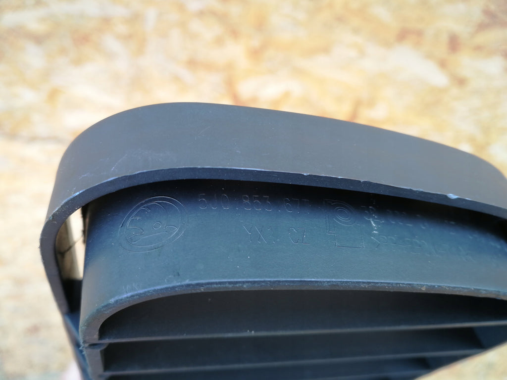 SKODA FABIA II 07- KÜHLERGRILL GITTER UNTEN STOßSTANGE VORNE 5J0853677