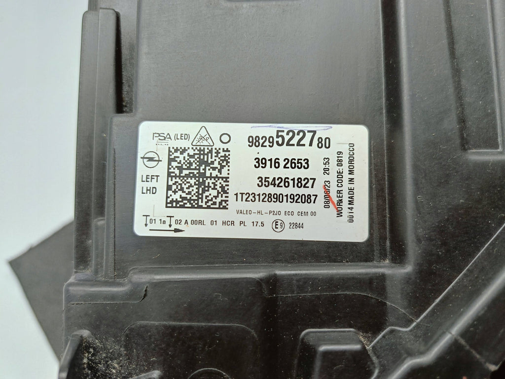 Opel Corsa F 19- LAMPA LEWA PRZÓD PRZEDNIA FULL LED EU 9829522780
