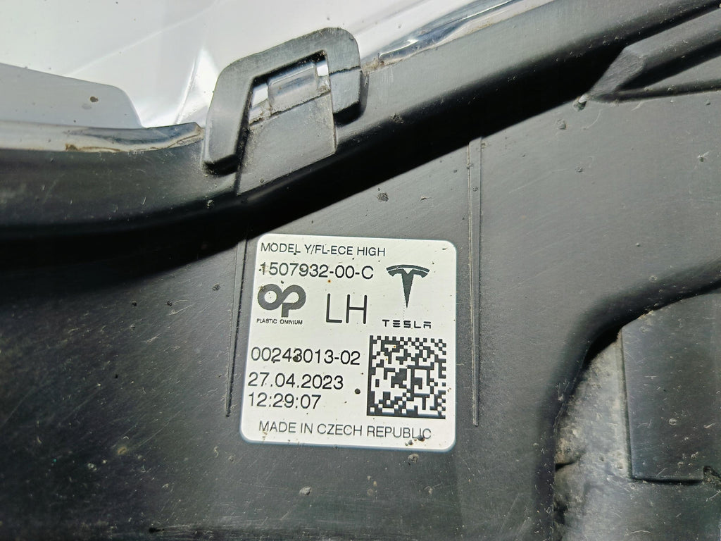TESLA MODEL Y MY 20- HALOGEN DRL LEWY LAMPA PRZECIWMGIELNA LED 1507932-00-C
