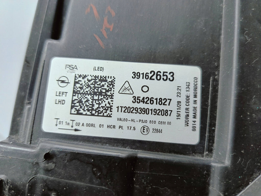 OPEL CORSA F 19- SCHEINWERFER LINKS VORNE FULL LED 39162653