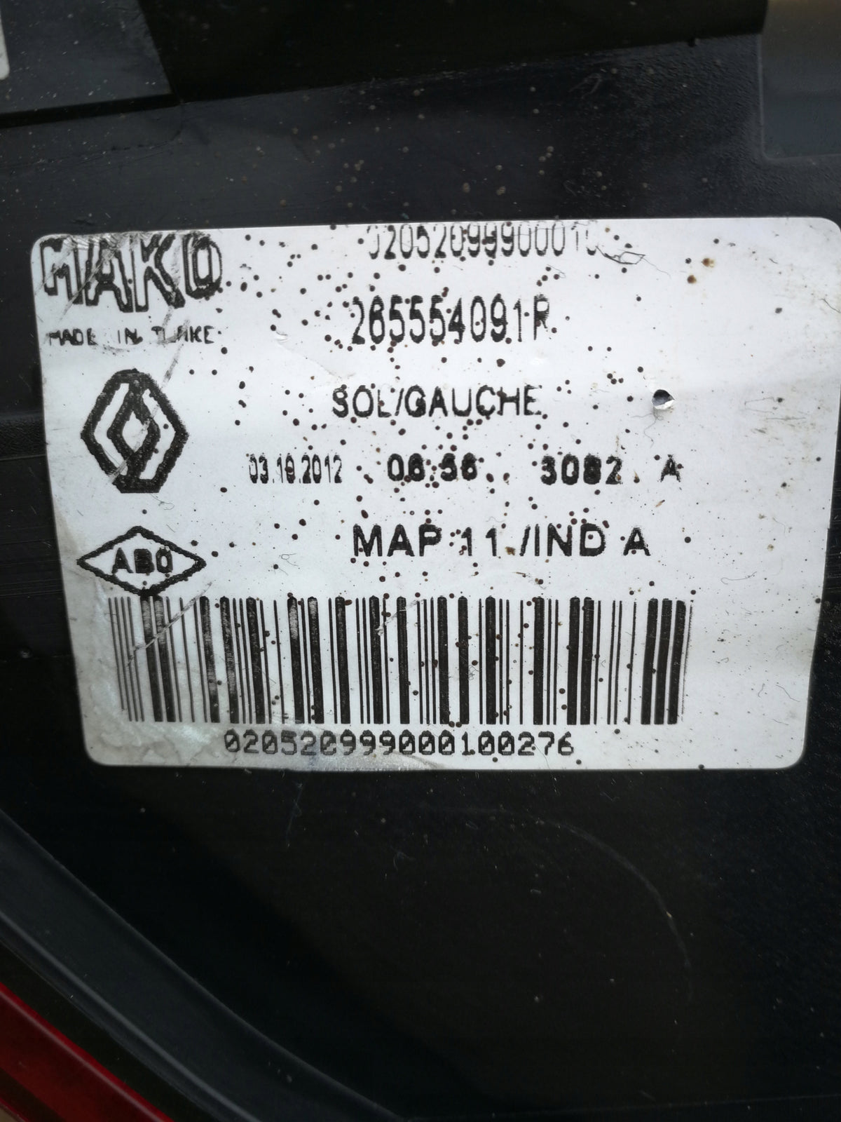 Renault Clio IV Hb 12- Lampa Lewy Tył Lewa Tylna 265554091R — zdjęcie 6 z 6