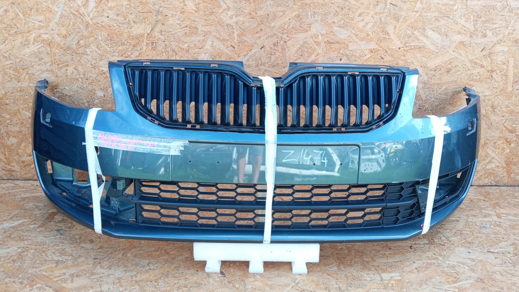 SKODA OCTAVIA III 12- ZDERZAK PRZÓD PRZEDNI SPRYSK ABSORBER GRILL 5E0807221