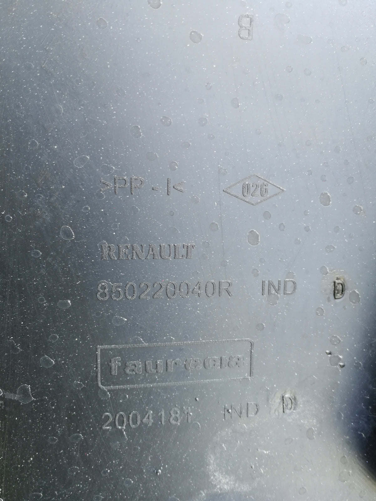 Renault Grand Scenic III 3 09- Pare-Chocs Arrière Arrière Pièce Supérieure 850220040R — photo 11 sur 12