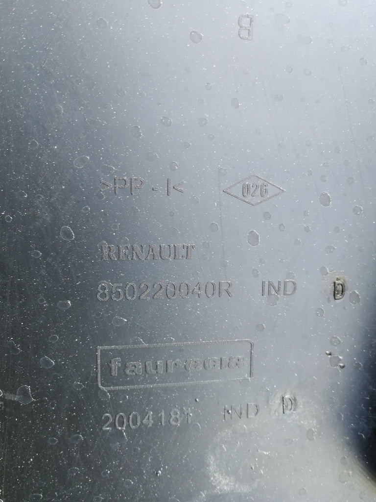 RENAULT GRAND SCENIC III 3 09- ZDERZAK TYŁ TYLNY CZĘŚĆ GÓRNA 850220040R