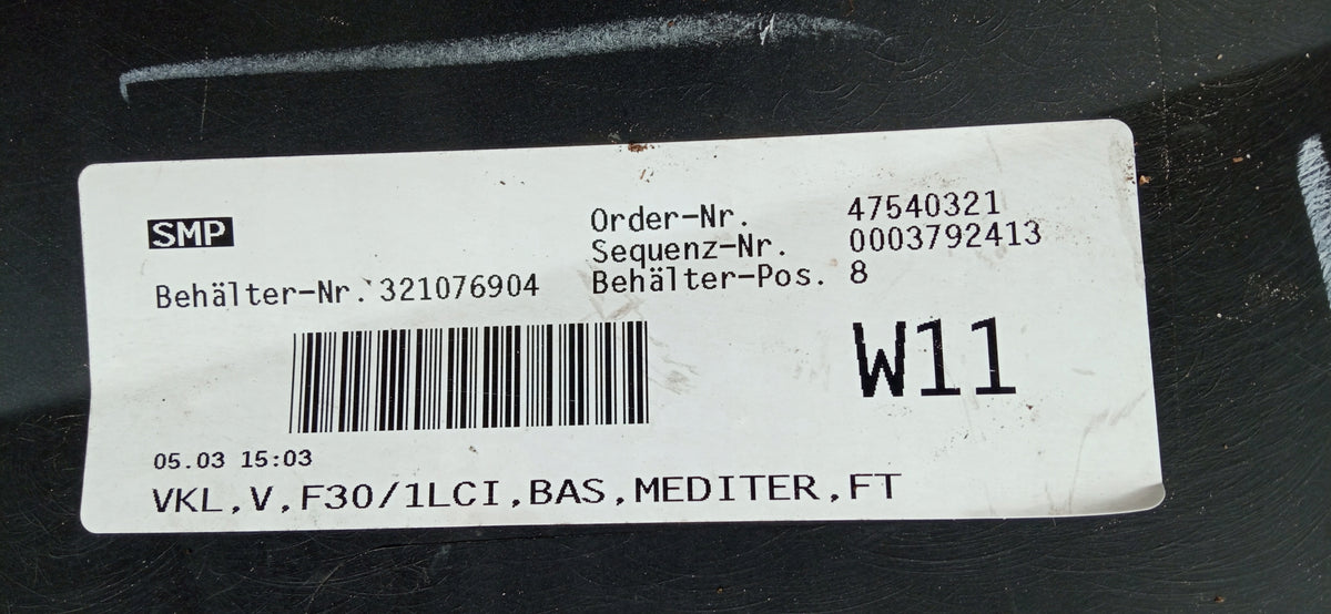 BMW 3 F30 F31 Lift LCI 15- Vorne Stossstange Vordere Ohne PDC 51117397622 — Foto 15 von 15