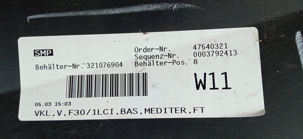BMW 3 F30 F31 LIFT LCI 15- ZDERZAK PRZÓD PRZEDNI BEZ PDC 51117397622