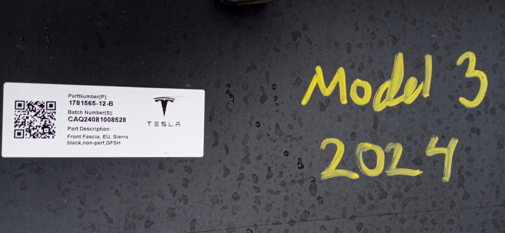 TESLA MODEL 3 III M3H LIFT HIGHLAND 23- ZDERZAK PRZÓD PRZEDNI 1781565-12-B