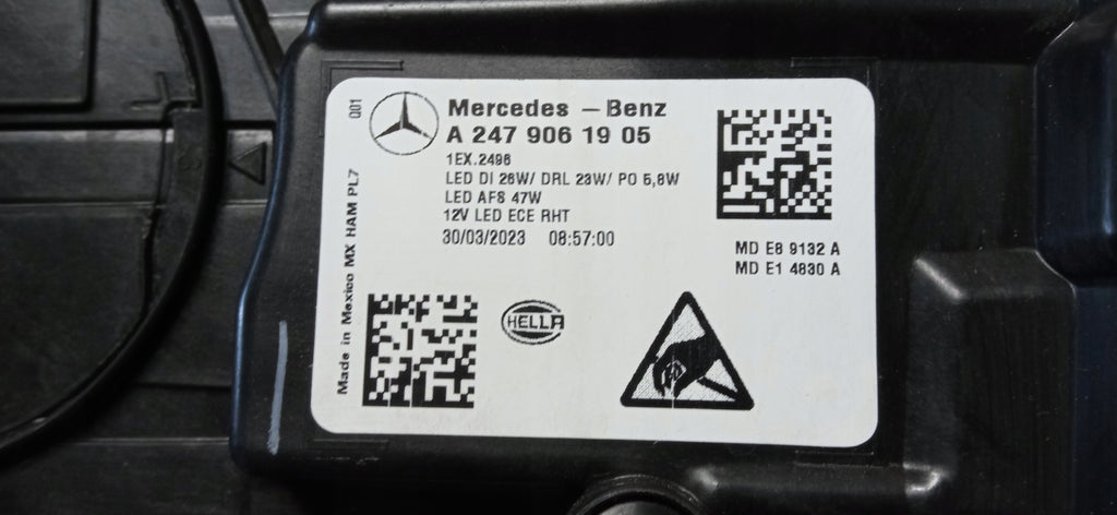MERCEDES GLB A247 X247 SCHEINWERFER LINKS VORNE LED HIGH PERFORMANCE A2479061905