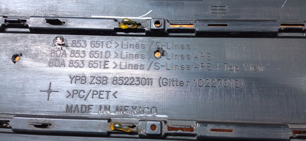 AUDI Q5 II S-LINE 16- ATRAPA GRILL ZDERZAKA PRZEDNIEGO 80A853651C