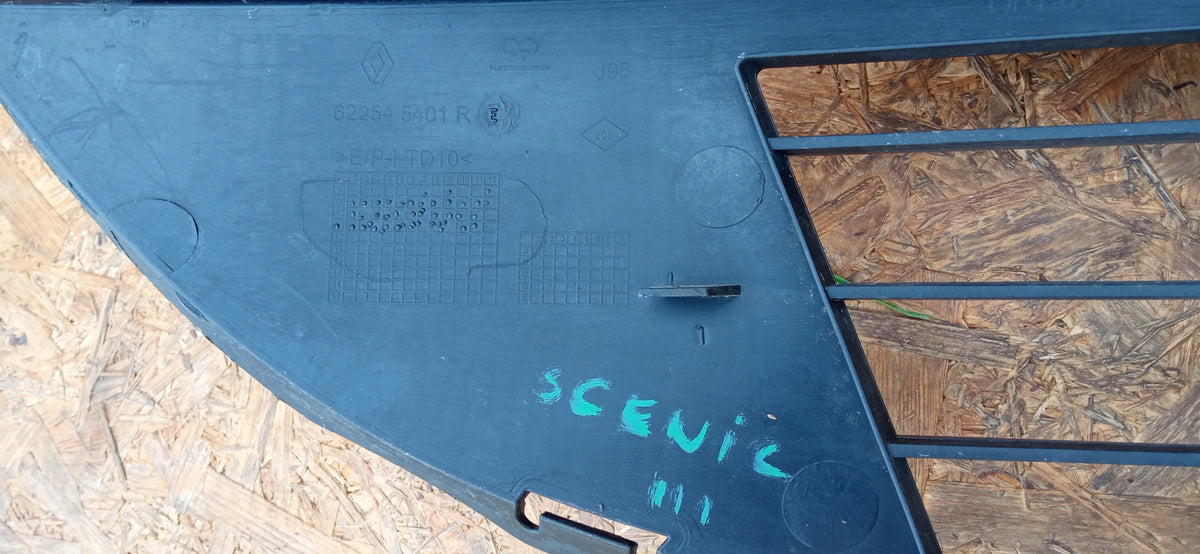 Renault Scenic III 09- Kühlergrill Gitter Untere Grill Vorne Stossstange 622545401R — Foto 10 von 10