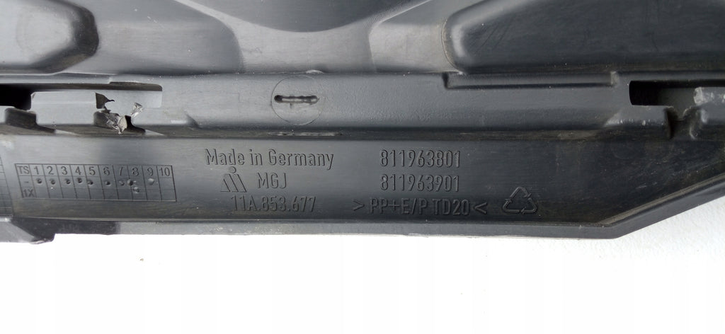 VOLKSWAGEN ID.4 ID 4 19- ATRAPA KRATKA DOLNA GRILL ZDERZAKA PRZÓD 11A853677