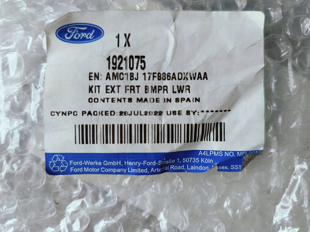 Ford Fiesta MK7 LIFT ST 12- SPOILER DOKŁADKA ZDERZAKA PRZÓD C1BJ-17B875-ADW