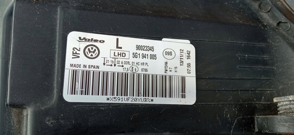 VOLKSWAGEN GOLF VII 7 12- SCHEINWERFER LINKS VORNE STANDARD 5G1941005
