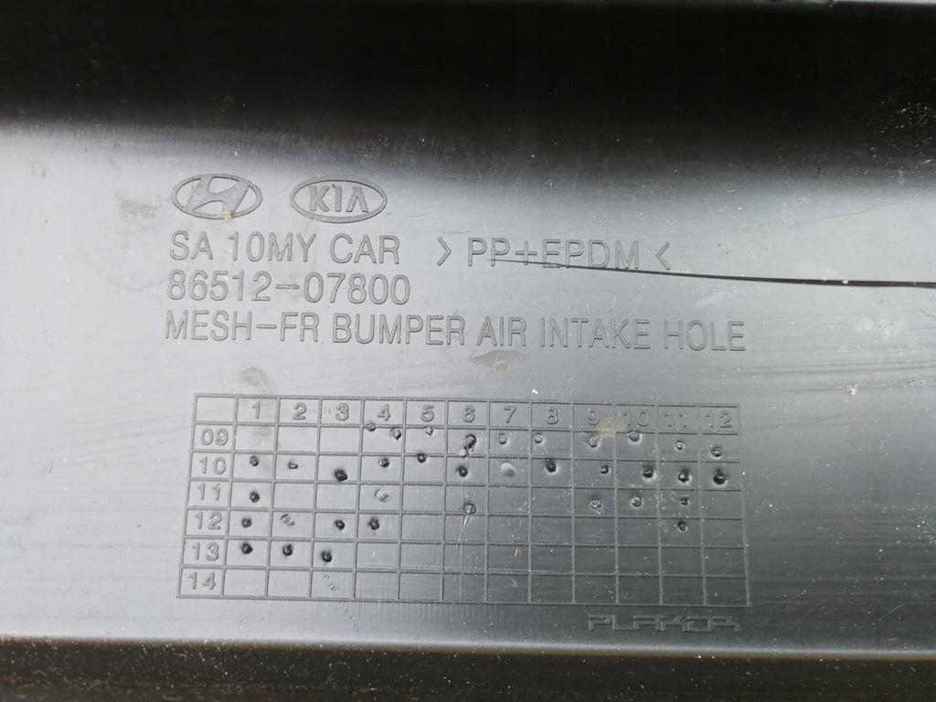 KIA PICANTO 10- KÜHLERGRILL STOSSFÄNGERGITTER VORNE 86512-07800