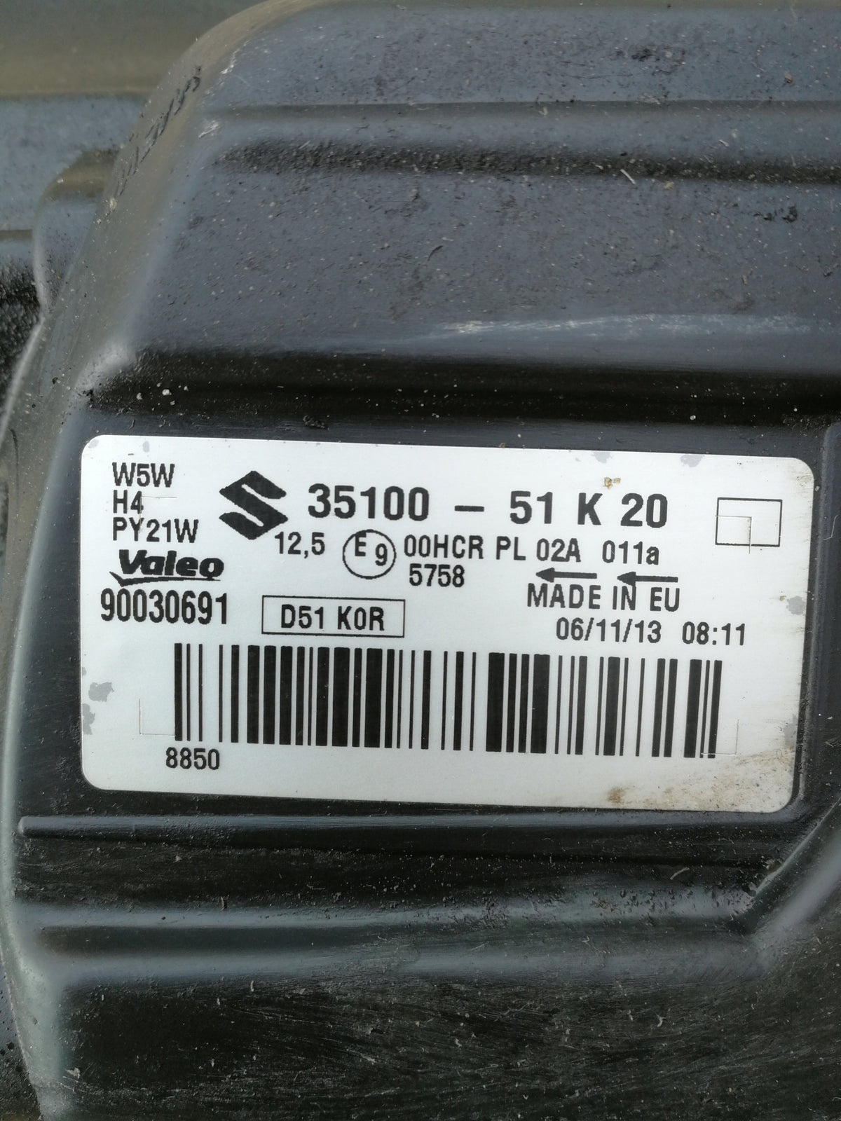 Suzuki Splash Lift 11- Light Front Right Headlight 35100-51K20 — photo 7 of 7