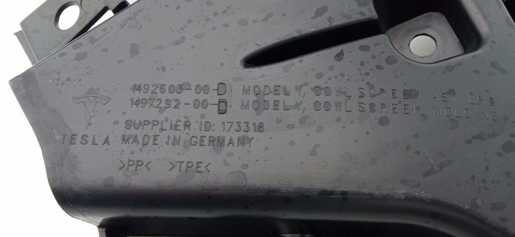 TESLA MODEL Y 20- PODSZYBIE PRZÓD ORYGINAŁ 1492603-00-D