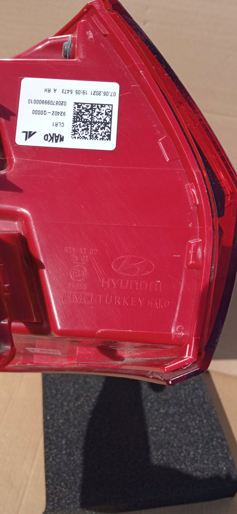 HYUNDAI I20 III 20- LAMPA PRAWA TYLNA PRAWY TYŁ EUROPA 92402-Q0000