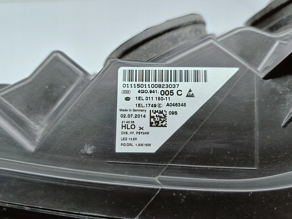 AUDI A6 C7 4G0 11- SCHEINWERFER LINKS VORNE XENON+LED NICHT ADAPTIV EU 4G0941005C