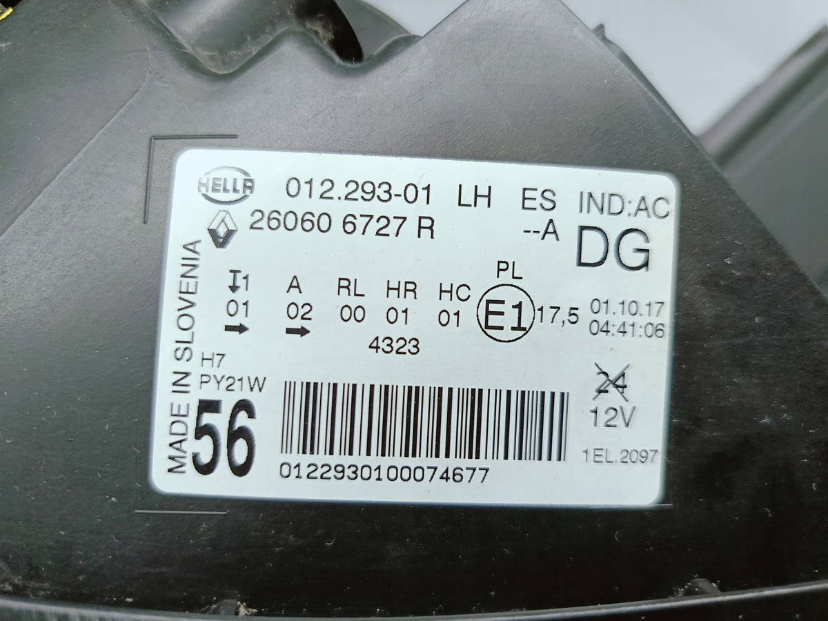 Renault Scenic IV 4 16- Lampa Lewa Przednia Soczewka + LED 260606727R — zdjęcie 15 z 15