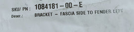 Tesla Model 3 M3 III 17- ŚLIZG MOCOWANIE ZDERZAKA LEWY PRZÓD 1084181-00-E