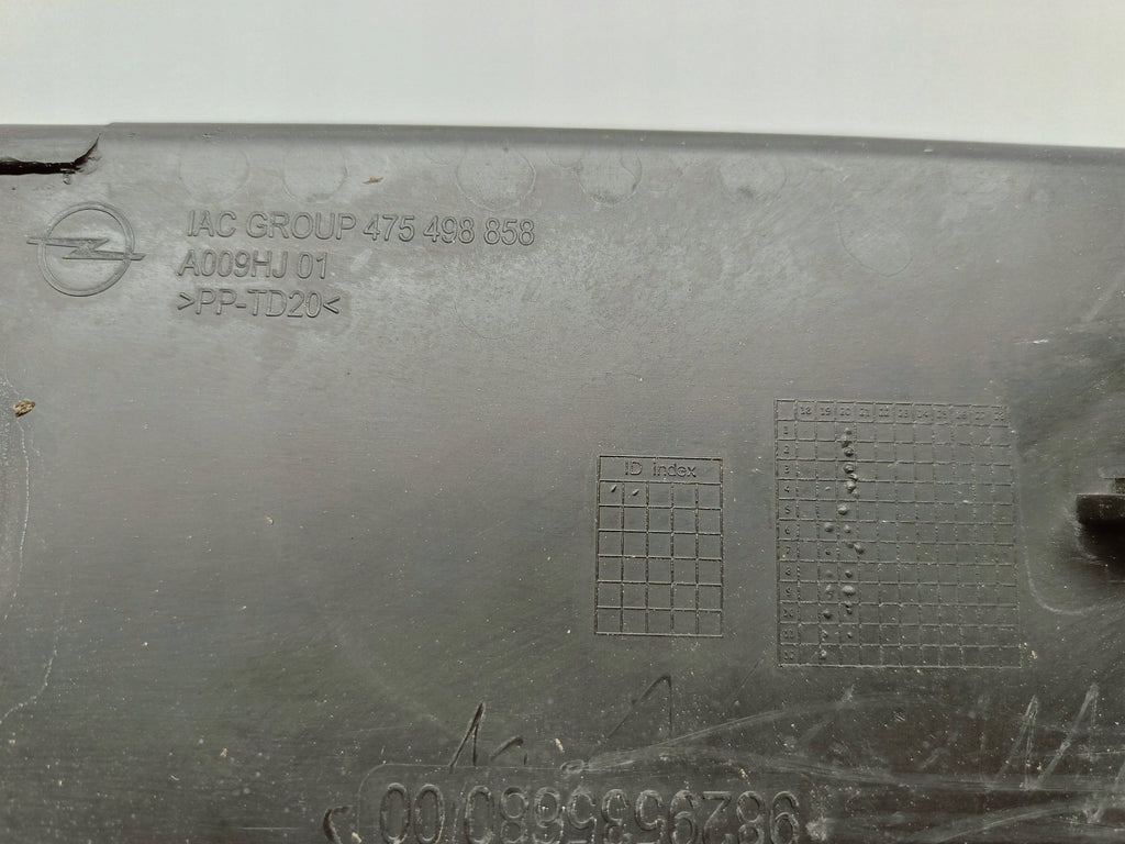 Opel Corsa F 19- CZASZA WZMOCNIENIE GÓRNE ZDERZAKA STELAŻ GRILLA 9829535680