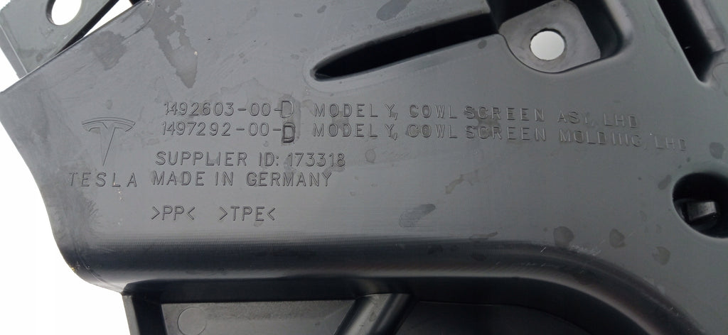 TESLA MODEL Y 20- WINDSCHUTZSCHEIBENRAHMEN VORNE ORIGINAL 1492603-00-D