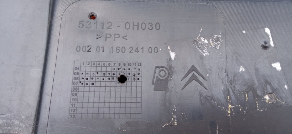 CITROEN C1 05- KRATKA ATRAPA GRILL ZDERZAKA PRZEDNIEGO 53112-0H030