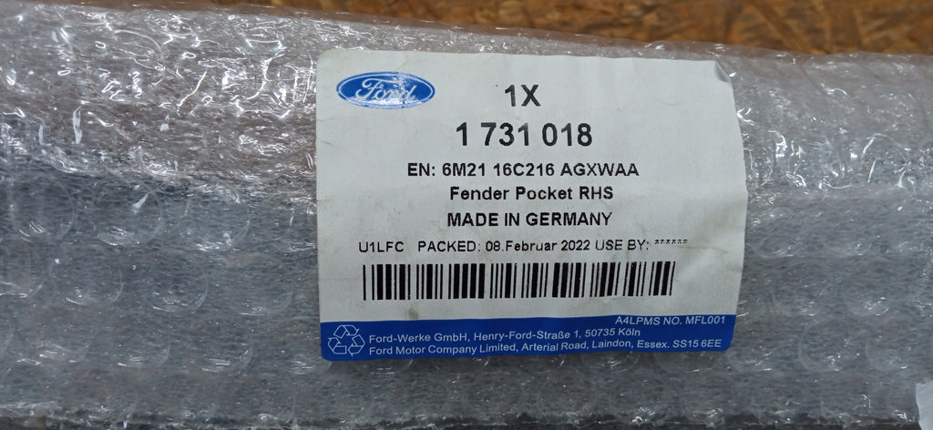 FORD S-MAX 06- WLOT POWIETRZA KRATKA NAKŁADKA BŁOTNIKA PRAWA 6M2116C216AGW
