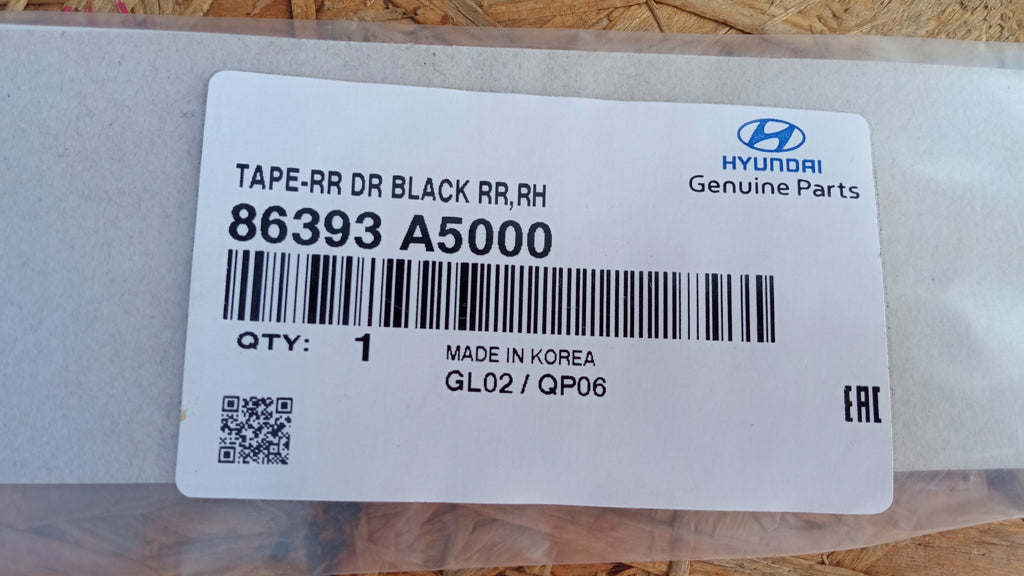 HYUNDAI ELANTRA GT NAKLEJKA DRZWI PRAWY TYŁ NOWA