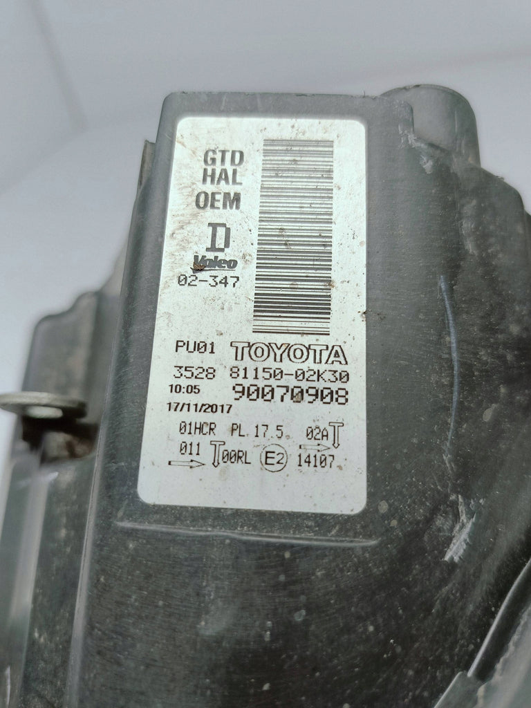 Toyota Auris II E18 LIFT 15- SCHEINWERFER LINKS LINSE+LED EU 81150-02K30