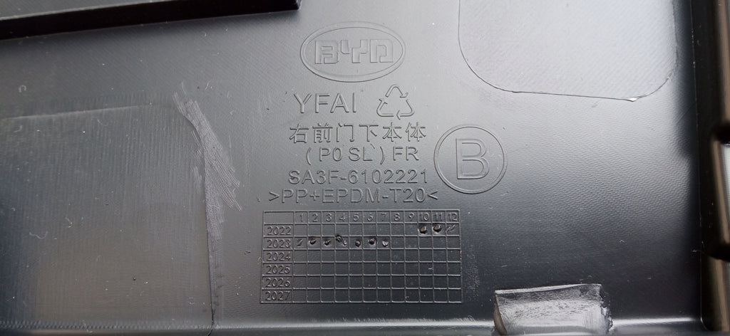BYD SONG PLUS 23- TÜRVERKLEIDUNG RECHTS VORNE SA3F-6102221
