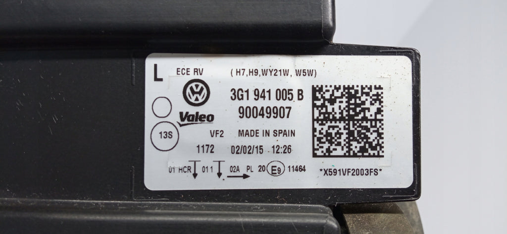 VOLKSWAGEN PASSAT B8 14- LAMPA REFLEKTOR LEWY PRZÓD ZWYKŁA H7 3G1941005B