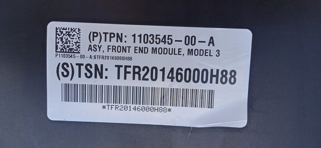 TESLA MODEL 3 KÜHLERSATZ LÜFTER LUFTFÜHRUNG 1103545-00-A