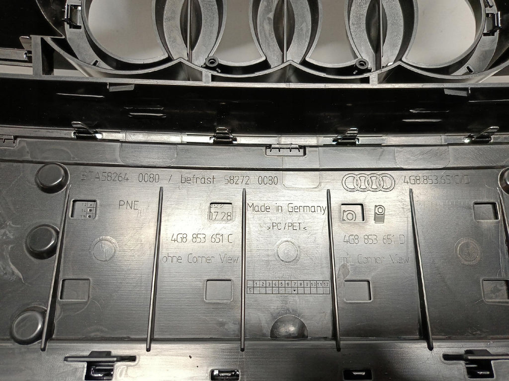AUDI A7 S7 4G8 10- GRILL ATRAPA KRATKA ZDERZAKA PRZEDNIEGO 4G8853651C