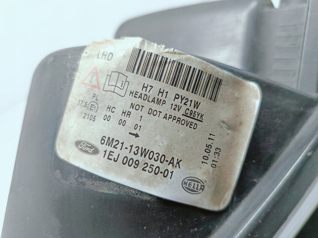FORD GALAXY S-MAX 07- LAMPA LEWA PRZÓD PRZEDNIA ZWYKŁA 6M21-13W030-AK