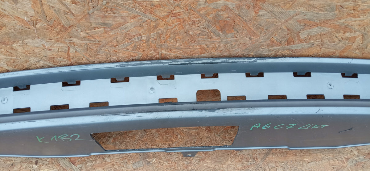Audi A6 C7 Lift 10- Diffuser Filler Panel Spoiler Rear Bumper 4G0807521F — photo 3 of 10