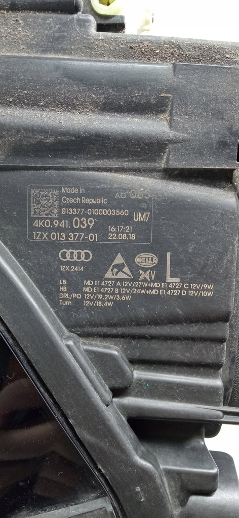 AUDI A6 C8 18- LAMPA LEWA PRZÓD PRZEDNIA FULL LED MATRIX 4K0941039