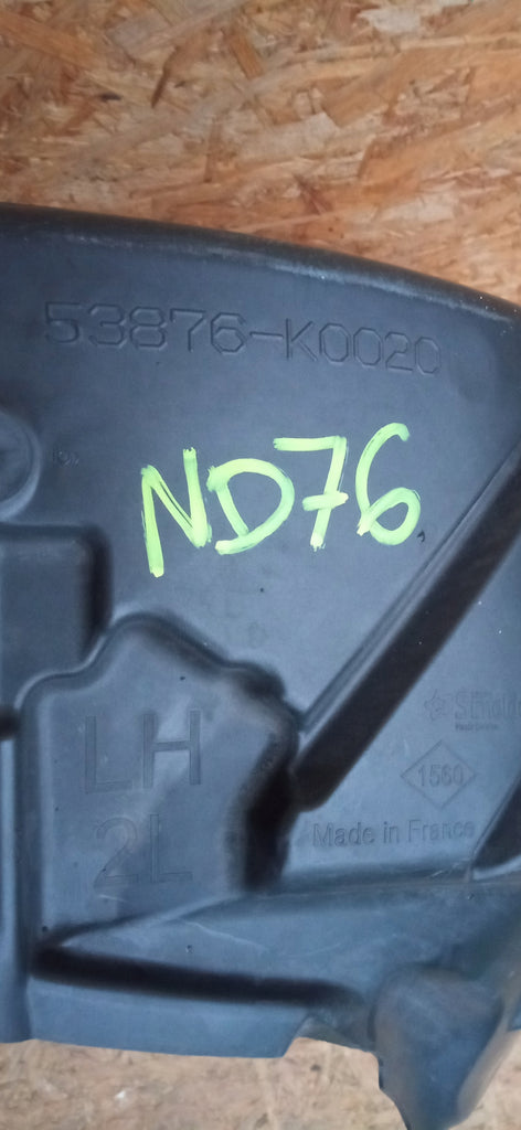 TOYOTA YARIS IV 4 20-NADKOLE LEWY PRZÓD LEWE PRZEDNIE 53876-K0020
