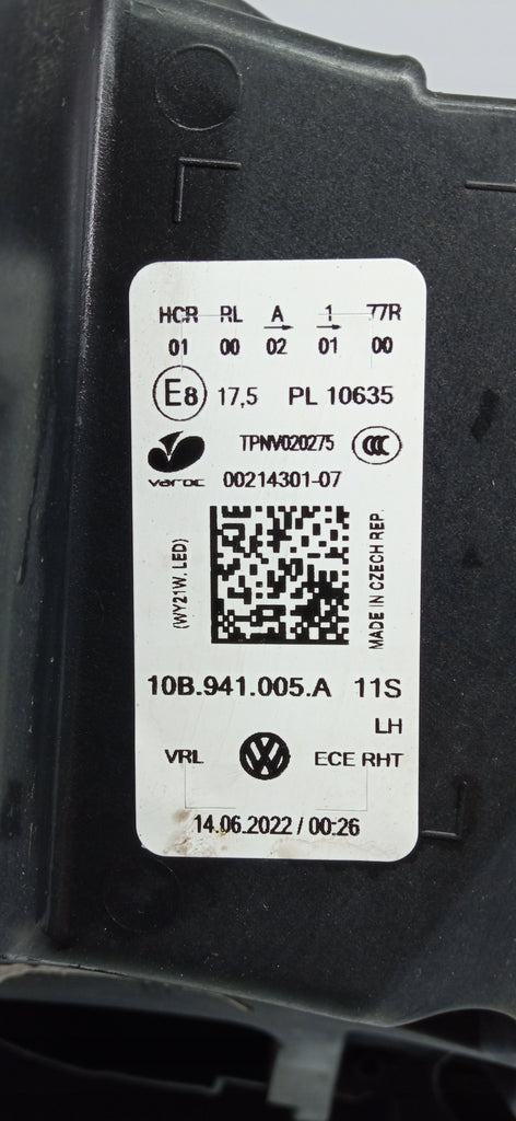 VW ID3 ID.3 19- LAMPA LEWA PRZÓD PRZEDNIA FULL LED EU 10B941005A