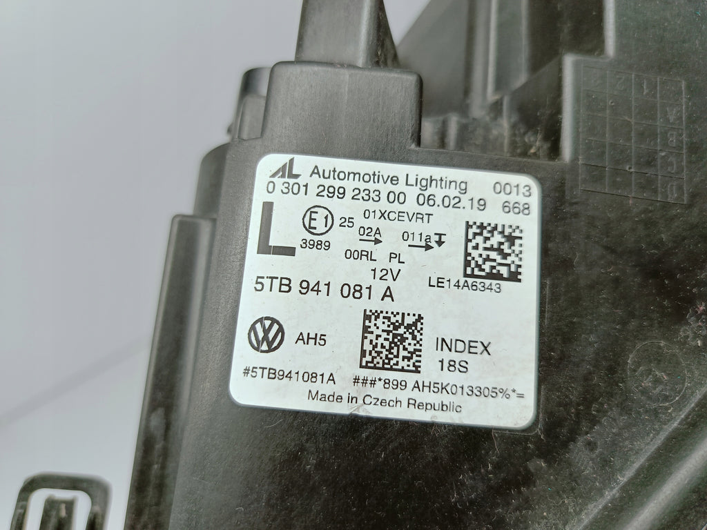 VW TOURAN III 3 5TB 15- SCHEINWERFER LINKS VORNE FULL LED 5TB941081A