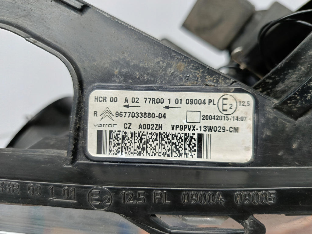 CITROEN C3 II DS3 LIFT 13- LAMPA PRAWA PRZÓD PRZEDNIA ZWYKŁA 9677033880