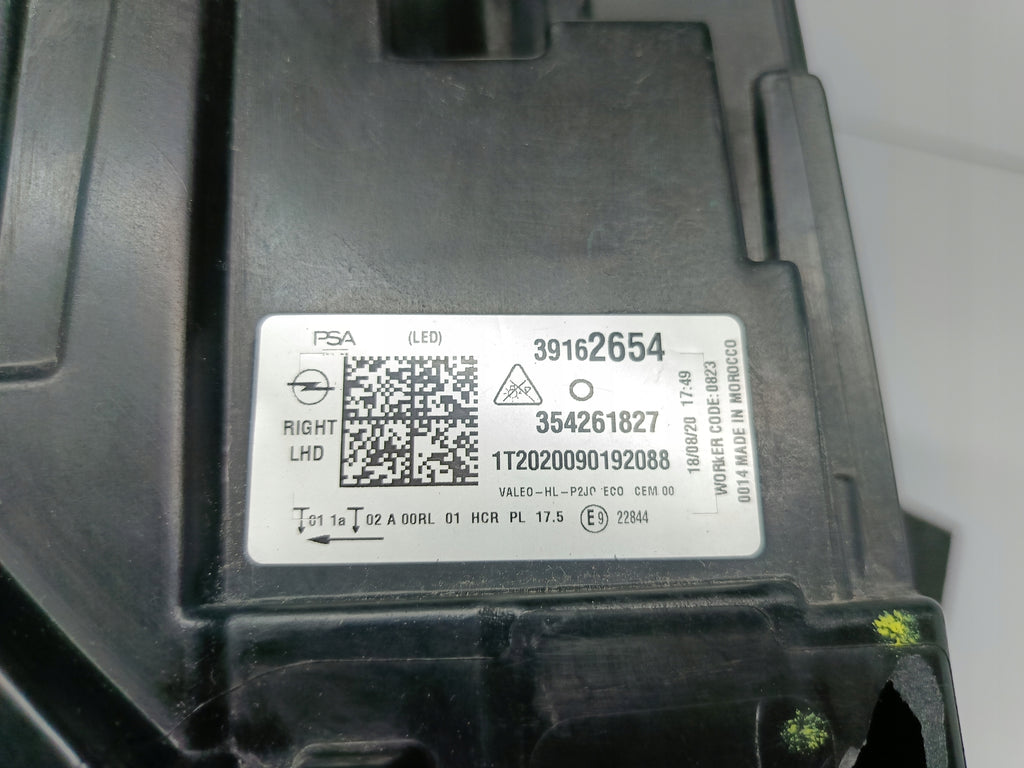 OPEL CORSA F VI 19- SCHEINWERFER RECHTS VORNE FULL LED EU 39162654