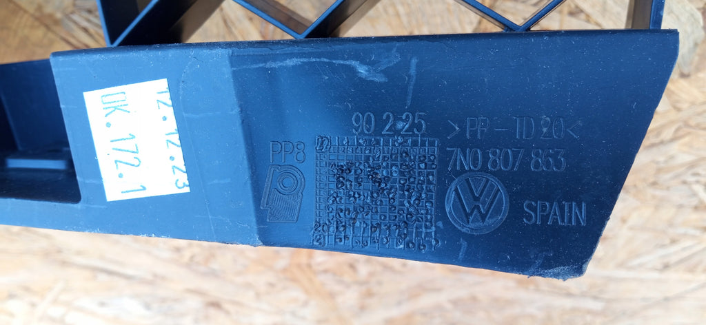 VOLKSWAGEN SHARAN II 11- HALTERUNG MITTELHALTERUNG HINTEN STOSSFÄNGER 7N0807863