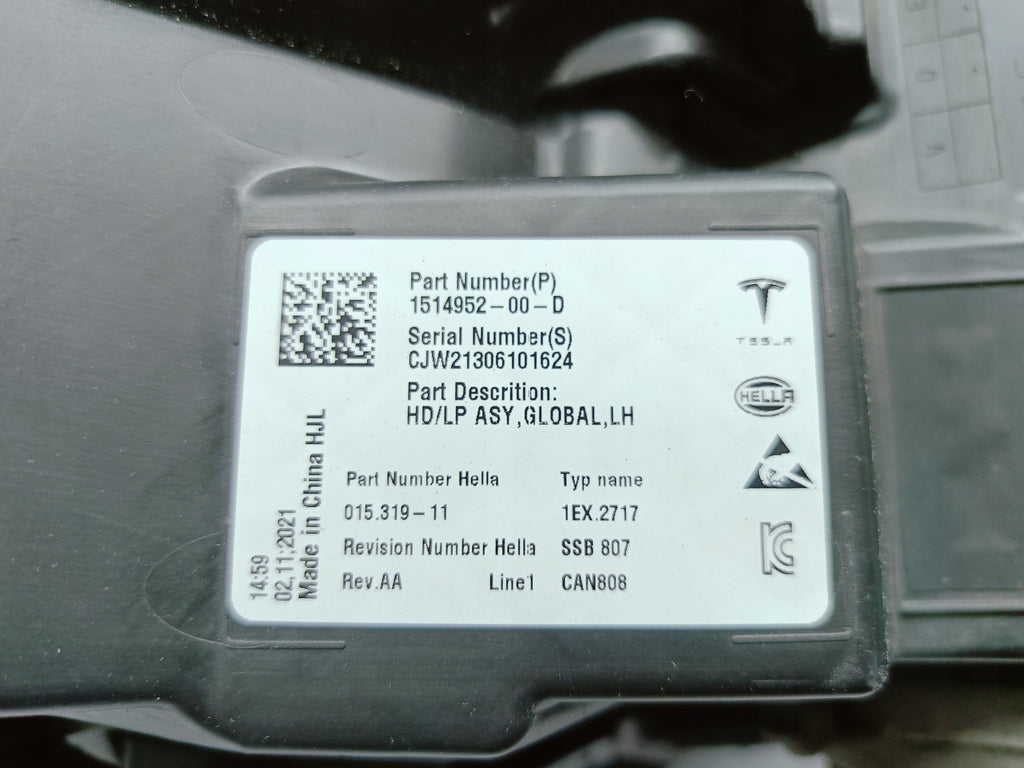 TESLA MODEL 3 M3 MY Y LIFT 20- LAMPA PRZÓD LEWA FULL LED EU 1514952-00-D