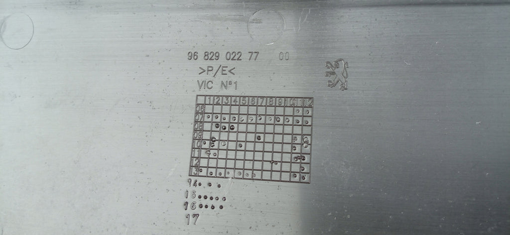 PEUGEOT 307 LIFT 07- LISTWA BLENDA DOKŁADKA ZDERZAKA PRZÓD 9682902277