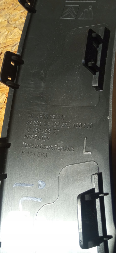CITROEN C3 III 16- STOSSSTANGENLEISTE HINTEN LINKS 9813346877