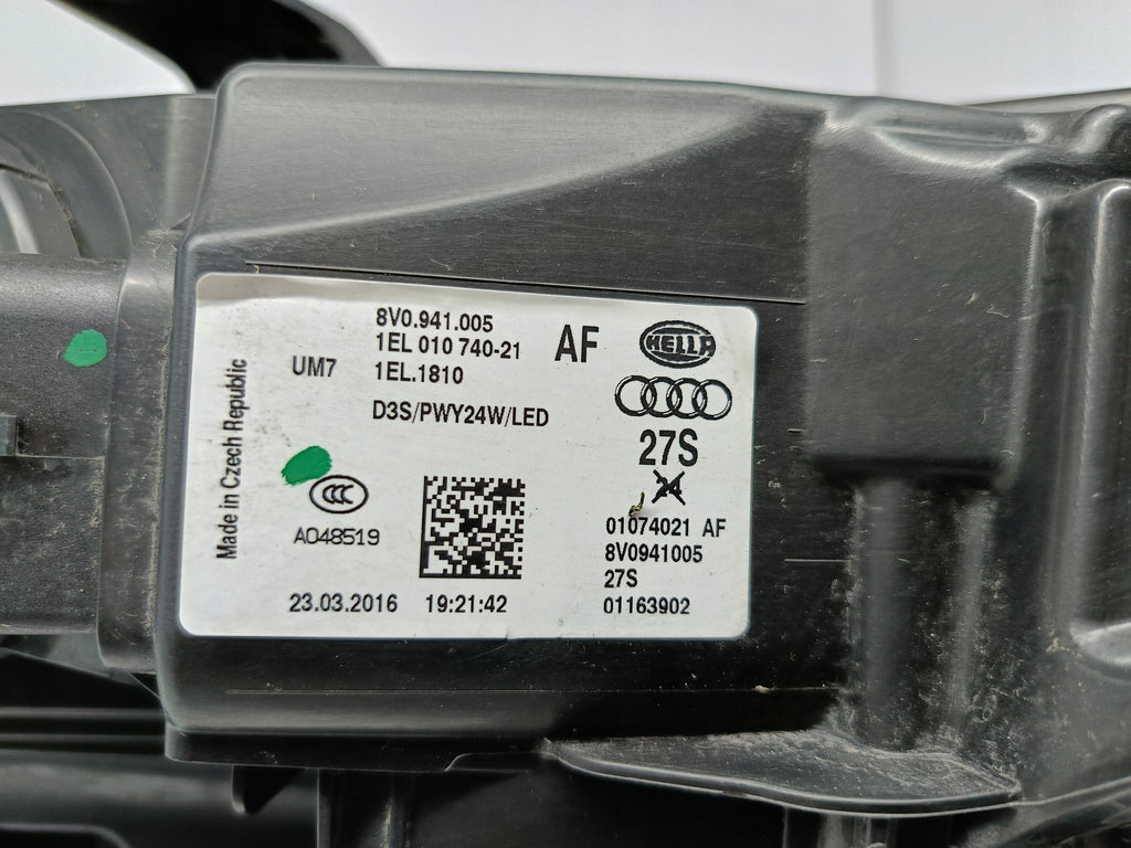 AUDI A3 8V 13- LAMPA LEWA PRZÓD PRZEDNIA KSENON LED EU 8V0941005